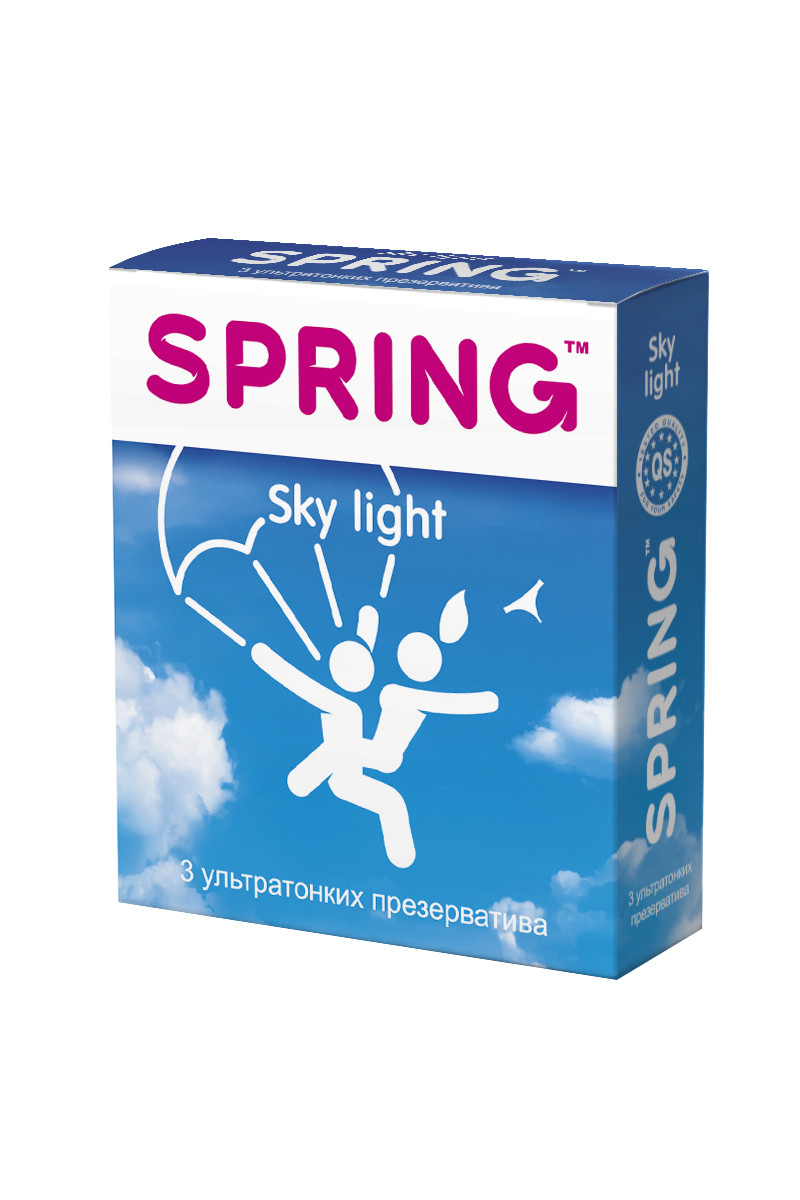 Презервативы Spring "Sky light", с ароматом ванили, 3 шт, арт. 11.221