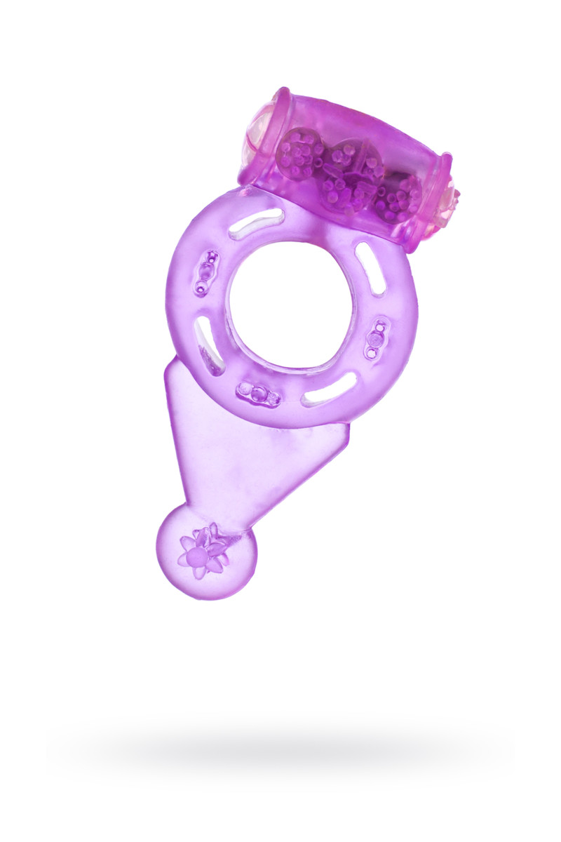 Виброкольцо со стимулирующим элементом, фиолетовое, арт. 27.515