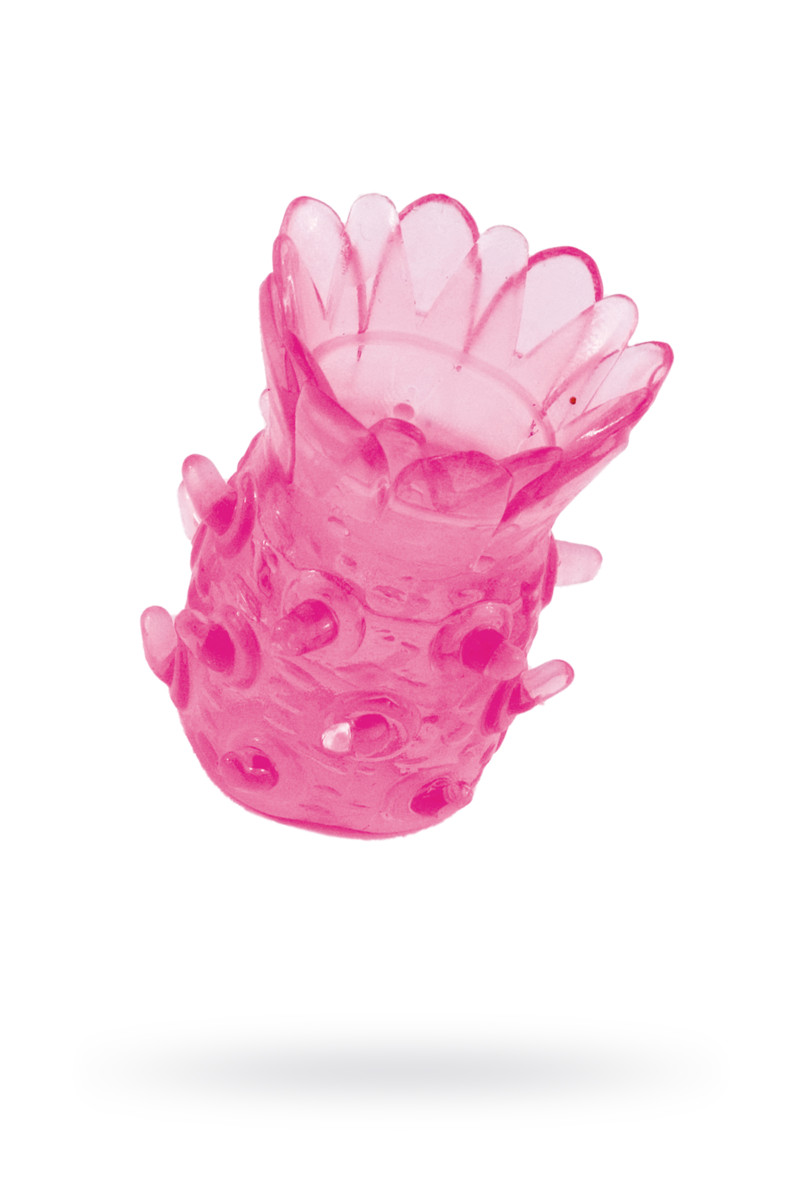 Насадка на пенис Toyfa, с усиками, розовая, арт. 27.516