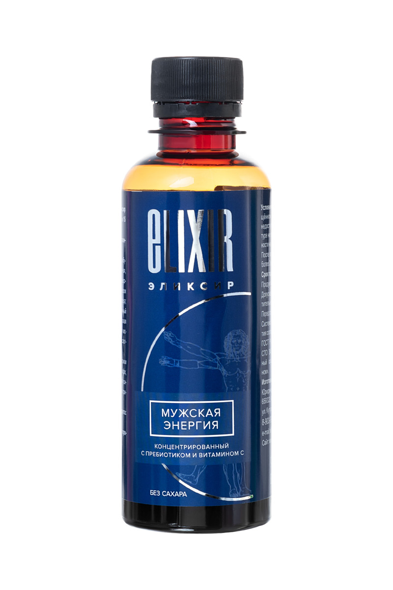 Эликсир "Мужская энергия" с соком черники, пребиотиком и витамином C, 200 мл, арт. 16.55