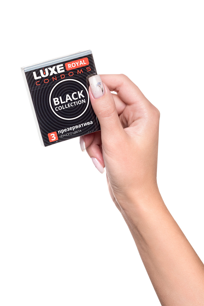 Презервативы Luxe Royal "Black collection", чёрные, 3 шт, арт. 11.261