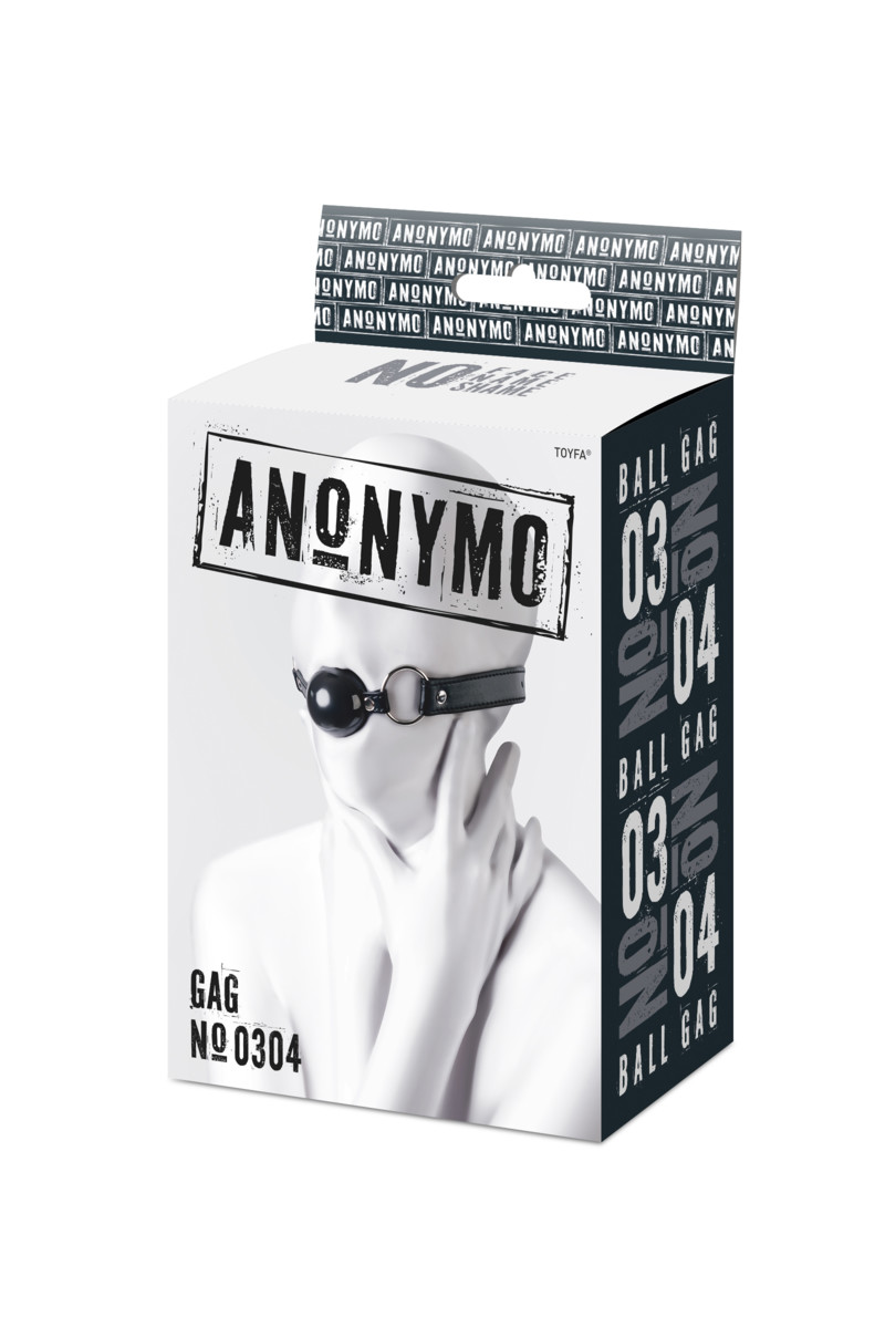 Кляп Anonymo "№ 0304", чёрный, арт. 60.41