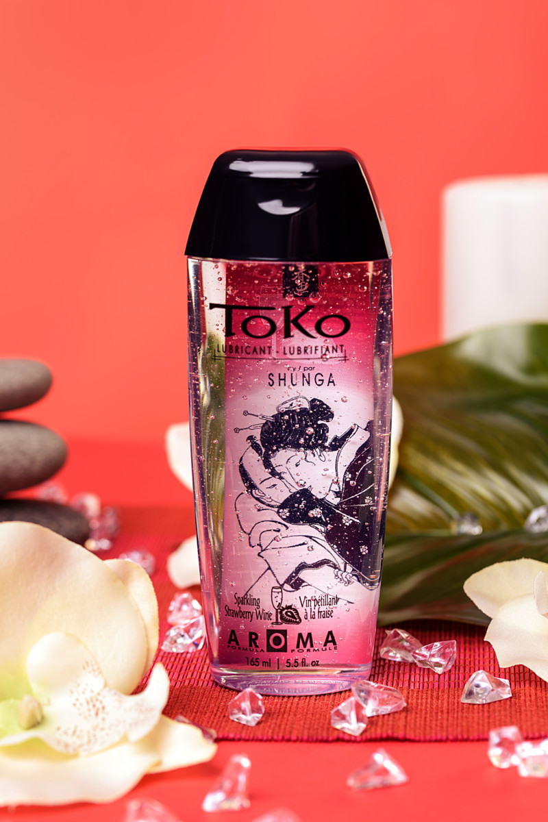 Любрикант Shunga "Toko Aroma" с ароматом клубники и шампанского, 165 мл, арт. 12.544