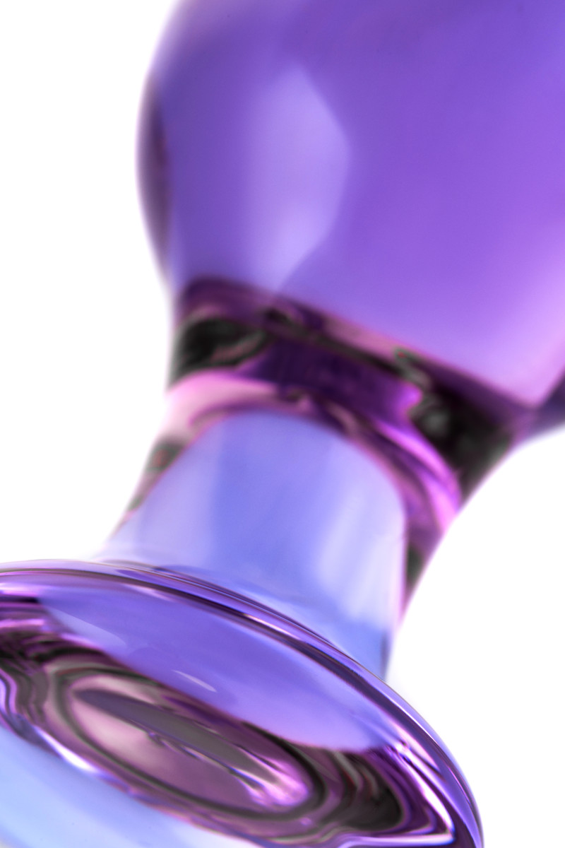 Анальная пробка из стекла Sexus, фиолетовая, арт. 21.802