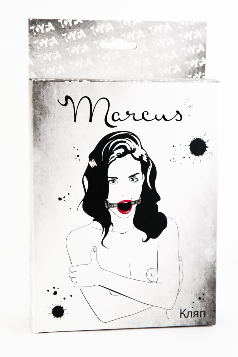 Кляп "Marcus" силиконовый, с кружевным ремешком, арт. 60.15