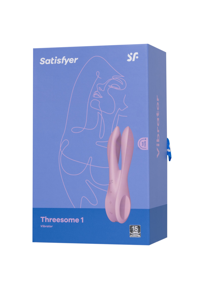 Вибратор Satisfyer "Threesome 1" с гибкими лепестками, 12 режимов, арт. 25.397
